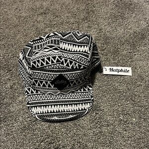 Salty Black and White Patterned Hat